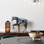 Hand-Painted Metal Horse Statue - Unique Decor