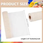 BENECREAT 5.5 Yards Primed Linen Canvas Roll
