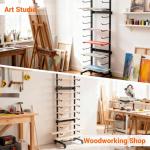 Large 18-Tier Art Drying Rack with Wheels