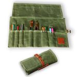 Waxed Canvas Paint Brush Holder for Artists