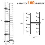 Large 18-Tier Art Drying Rack with Wheels