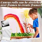 Kinlop 36" x 10' Double Primed Cotton Canvas Roll