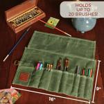 Waxed Canvas Paint Brush Holder for Artists