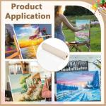 BENECREAT 5.5 Yards Primed Linen Canvas Roll