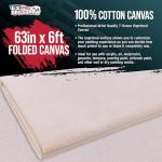 U.S. Art Supply 7-Ounce Unprimed Canvas Roll