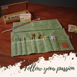Waxed Canvas Paint Brush Holder for Artists