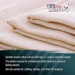 U.S. Art Supply 7-Ounce Unprimed Canvas Roll