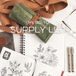 Waxed Canvas Paint Brush Holder for Artists