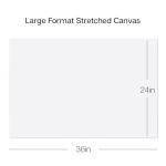 KINGART 24" x 36" Stretched Artist Canvases, 2-Pack