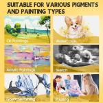 12x12 Inch Stretched Canvas for Painting, 10 Pack