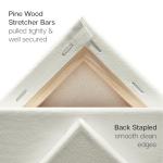 KINGART 24" x 36" Stretched Artist Canvases, 2-Pack