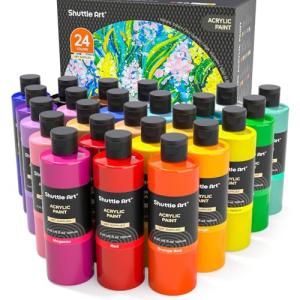 24 Color Acrylic Paint Set for Artists and Kids