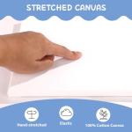 8x10 Stretched Canvases - 10 Pack for Painting