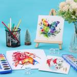 FUMILE Watercolor Paint Set - 8 Colors, 5 Pack