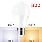 LED PIR Motion Sensor Smart Light Bulb 12W