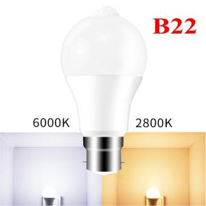 Smart LED Motion Sensor Light Bulbs E27 B22