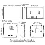 Smart WiFi Thermostat with Voice Control and Timer