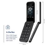 Nokia 2780 Flip - Unlocked, Universal Compatibility, Black