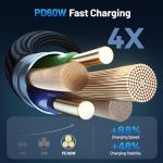 60W Fast Charging Cable for Apple Watch & iPhone