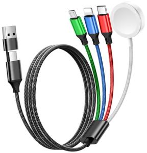 Renmou 4-in-1 Apple Watch Charger Cable 5FT