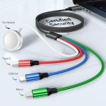 Renmou 4-in-1 Apple Watch Charger Cable 5FT