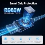 60W Fast Charging Cable for Apple Watch & iPhone