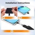 CACOE Adjustable Phone Lanyard Set - Black & Gray