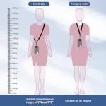 CACOE Adjustable Phone Lanyard Set - Black & Gray