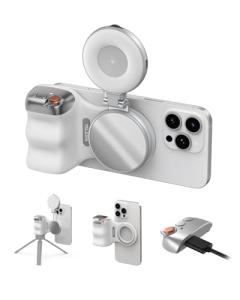 TELESIN Magnetic Phone Camera Grip & Selfie Light Bundle
