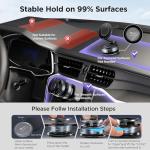 Magnetic Phone Holder for Car with 360° Rotation