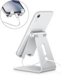 OMOTON Adjustable Aluminum Cell Phone Stand with Charging Port