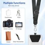 Doormoon Adjustable Phone Lanyard, 2 Pack, Black