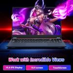 Tunhail 15.6" 2-in-1 Touchscreen Laptop with 16GB RAM