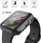 Misxi 2 Pack Hard Case & Screen Protector for Apple Watch 44mm
