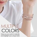 Beaded Apple Watch Band for Women - Rose Gold