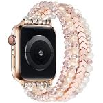 Beaded Apple Watch Band for Women - Rose Gold