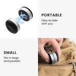 Laptop Riser Pads for Better Ventilation - Black/Silver