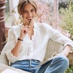 STIROLL Slim Leather Apple Watch Band - Black Rose Gold