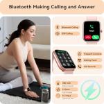 Smart Watch for Women, Smartwatch for iPhone & Android Bluetooth (Answer/Call) Built-in Alexa, 1.91" HD Fitness Tracker with 105+ Sport Modes, IP68 Waterproof, Sleep/Heart Rate/SpO2/Stress Monitor