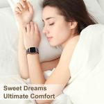 Easuny 5 Pack Stretchy Bands Compatible with Apple Watch 38mm 40mm 41mm 42mm 44mm 45mm 46mm Women, Elastic Fabric Nylon Strap Wristband for iWatch SE 3 2 1 Series 11 10 9 8 7 6 5 4 3 Boho Solo Loop