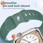 DaQin 8 Pack Sport Bands Compatible with Apple Watch Band 40mm 41mm 42mm 44mm 45mm 46mm 49mm 38mm for Women Men, Soft Silicone Waterproof Strap for iWatch Series 11 10 9 8 7 6 5 4 3 2 1 SE Ultra