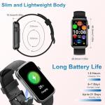 Fempoin Smart Watch, Smartwatch for Women Men with 24 Sport Modes, IP68 Waterproof Fitness Tracker with 24/7 Heart Rate/Sleep/SpO2 Monitor, Step Tracker, Pedometer, Activity Tracker for Android iOS