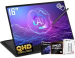 MSI Summit A16 2-in-1 AI Copilot+ PC Business Laptop,16" QHD+ 2560 x 1600 165Hz Touchscreen, AMD Ryzen AI 9 365, 32GB LPDDR5X, 1TB SSD, AMD Radeon 880M, WiFi 7, Fingerprint, Win11 PRO, W/512GB PSD