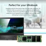 Transcend MTS830 256GB M.2 2280 SATA III SSD with Dram Cache, Up to 530MB/s, Compatible w/Ultrabook/Laptop/PC/Desktop, 3D TLC NAND Flash Internal Solid State Drive, LDPC Error Correction ECC, B+M Key