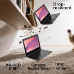 HP Chromebook Pro X360 Fortis 11 2-in-1 Laptop (11.6" Touchscreen, Intel Processor, 4GB RAM, 160GB Storage (32GB+128GB)), Rugged & Spill-Resistant, Convertible, Students & Education, Webcam, Chrome OS