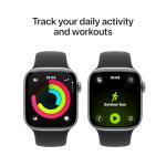 Apple Watch Series 11 [GPS 42mm] Smartwatch with Space Gray Aluminum Case with Black Sport Band - S/M. Sleep Score, Fitness Tracker, Health Monitoring, Always-On Display, Water Resistant