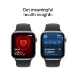 Apple Watch Series 11 [GPS 42mm] Smartwatch with Space Gray Aluminum Case with Black Sport Band - S/M. Sleep Score, Fitness Tracker, Health Monitoring, Always-On Display, Water Resistant