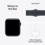 Apple Watch SE 3 [GPS 44mm] Smartwatch with Midnight Aluminum Case with Midnight Sport Band - M/L. Fitness and Sleep Trackers, Heart Rate Monitor, Always-On Display, Water Resistant