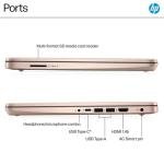 HP Rose Gold Ultrabook Laptop with Office 365