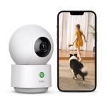 aosu 2K Security Camera Indoor, Baby Monitor Pet Camera 360-Degree for Home Security with 2.4 GHz Wi-Fi Router, One-Touch Call, Smart Motion Tracking, IR Night Vision, Compatible with Alexa